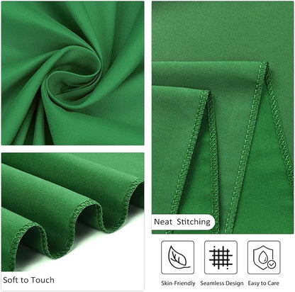 8 Pack Green Round Tablecloth 120 Inch Wrinkle Resistant Round Green Table Cloth Reusable and Washable Polyester Fabric Table Covers for Buffet Wedding Party and Banquet