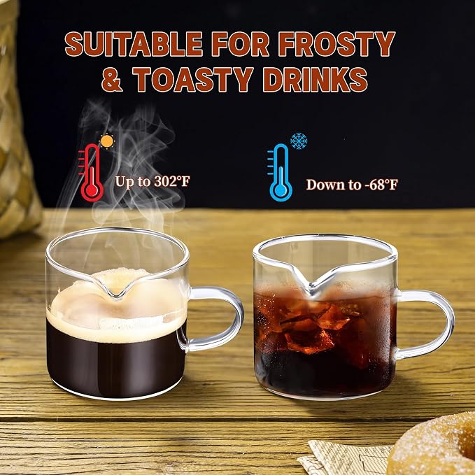 Gulex Espresso Cups Glass Coffee Espresso Cups - Image 5
