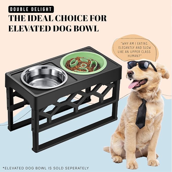 AVERYDAY Slow Feeder Dog Bowls for Medium Breeds Fits Raised Feeding Station - Image 8