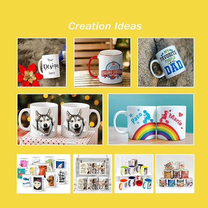 RAINBOWTIE Sublimation Mugs Blank, casual dringking water - Image 4