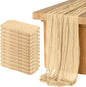12 Pack Cheesecloth Table Runner, Runner Gauze Boho Wedding Decor Romantic by Home