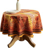 Maison d' Hermine Table Cloth Round Table 100% Cotton 63 Inches Fall Tablecloth Reusable Everyday Use for Thanksgiving Christmas Decorations Dining Farmhouse Party (Thanksgiving Tartan)