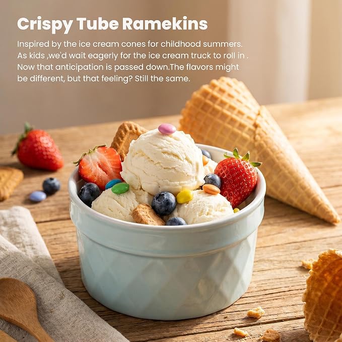 8 oz Ramekins, Suitable for Use in the Oven and Dishwasher | The stackable - Image 2