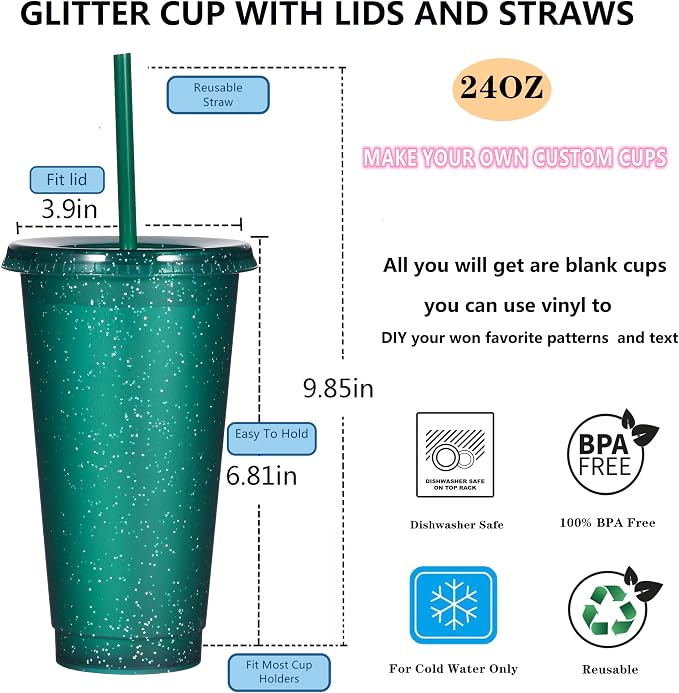 Suertestarry Tumbler with Straw and Lid, Water Bottle Iced Coffee Travel Mug Cup - Image 2