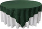 LA Linen Polyester Poplin Washable Square Tablecloth, Stain and Wrinkle Resistant Table Cover 72x72, Fabric Table Cloth for Dinning, Kitchen, Party, Holiday 72 by 72-Inch, Hunter Green