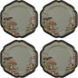 Karma, 8.75 inches Melamine Salad Plates Set of 4, Reusable Dishwasher Safe by KarmaGifts