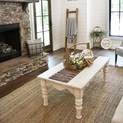 Wooden Table Runner, Natural Durable Wood Table Runner, 50 x 12 Inches - Image 4