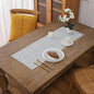 Gernaice Boho Table Runner, Modern Plaid Cotton Linen Farmhouse Table Runners by Gernaice