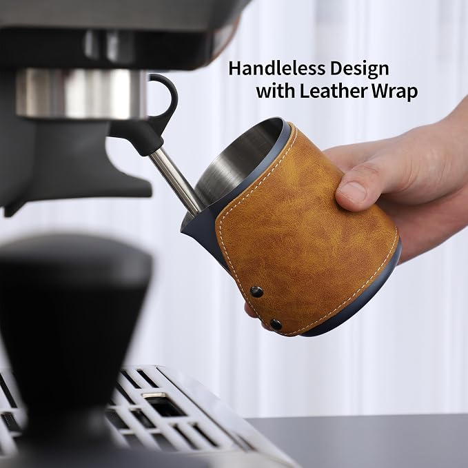 Handleless Milk Frothing Pitcher 450ml/15oz, 304 Stainless steel Espresso - Image 5