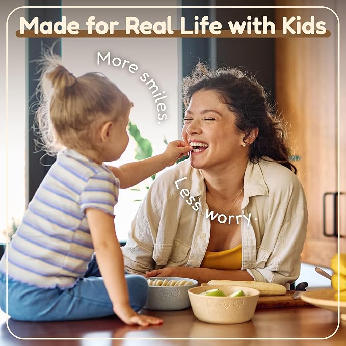 FOODLE Wheat Straw Kids Bowls - Image 6