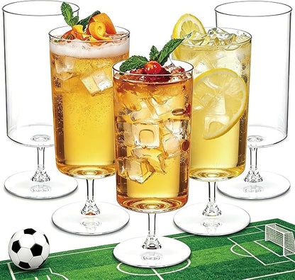 Ciaell 12 Pack Plastic Water Goblets by Ciaell