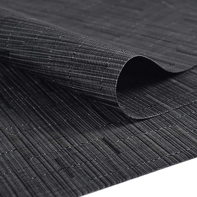 SHACOS Placemats Set of 8 Woven Vinyl Place Mats - Image 6