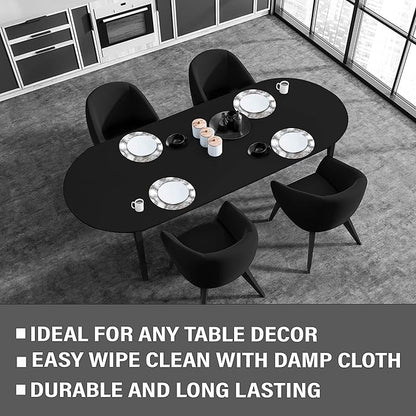 Dainty Home Marble Cork Place Mats Circular Smokey Gold 15"x15" Set of 2 Washable Placemats Heat Resistant Placemats Non Slip Table Placemats