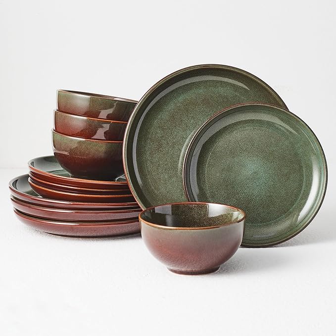 Stoneware Dinnerware Sets Service by Pokini