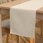 Encasa XO Table Runner, Cotton Canvas Dining Runner 13"x72" | Natural, 180 GSM by EncasaXO