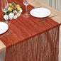 1 Pack Cheesecloth Table Runner 10Ft Christmas Gauze Boho Table Runners by Home