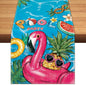 Summer Tropical Floral Table Runner Spring Float Party Burlap Table Runners by BEAUTYROMANCEFORYOURLIFE