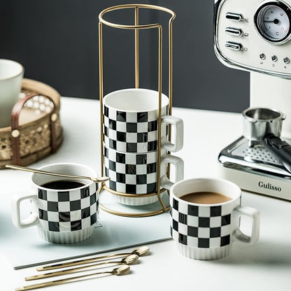 Miamolo Stackable Coffee Mug Set of 4 - Image 6