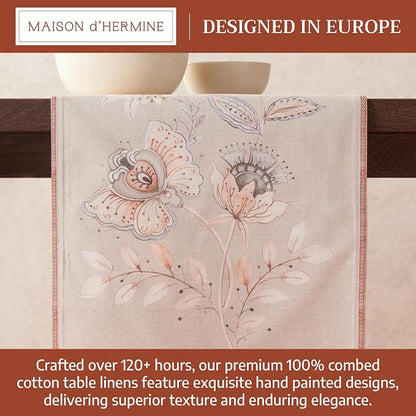 Maison d' Hermine Table Runner 100% Combed Cotton 14.5"x108" | Table Runners - Image 3