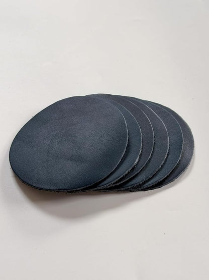 Real Natural Grain Leather Coasters – Durable Non-Slip Distressed Design - Image 8