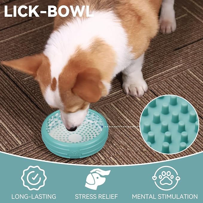 Dog Lick Bowl, Animire Freeze Lick Mat - Image 2