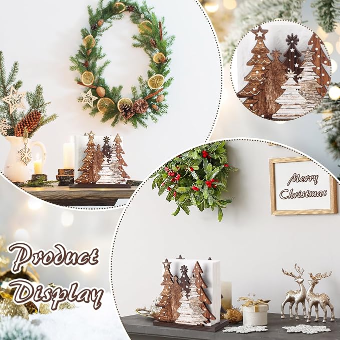 Christmas Tree Napkin Holder for Tables Classical Christmas Tree Napkin Holder - Image 6