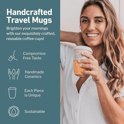 NOVA CERAMICS Grapefruit 12oz Travel Mug - Image 2
