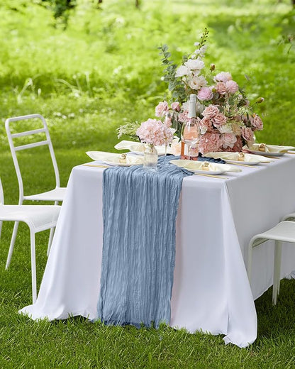 Pureegg 3-Pack Cheese Cloths Table Runner, Baby Shower, Wedding and Farmhouse - Image 7