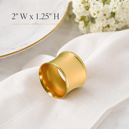 Durable Metal Iron Napkin Rings - Image 4