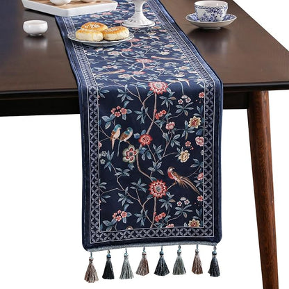 Patdrea Designer Elegant French Velvet Table Runner, Thanksgiving Dining Table by patdrea