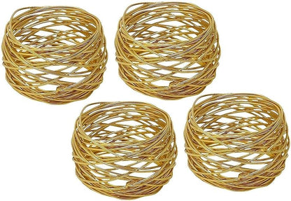 Classic Handmade Napkin Rings Set, Dining Table Holders - Image 4