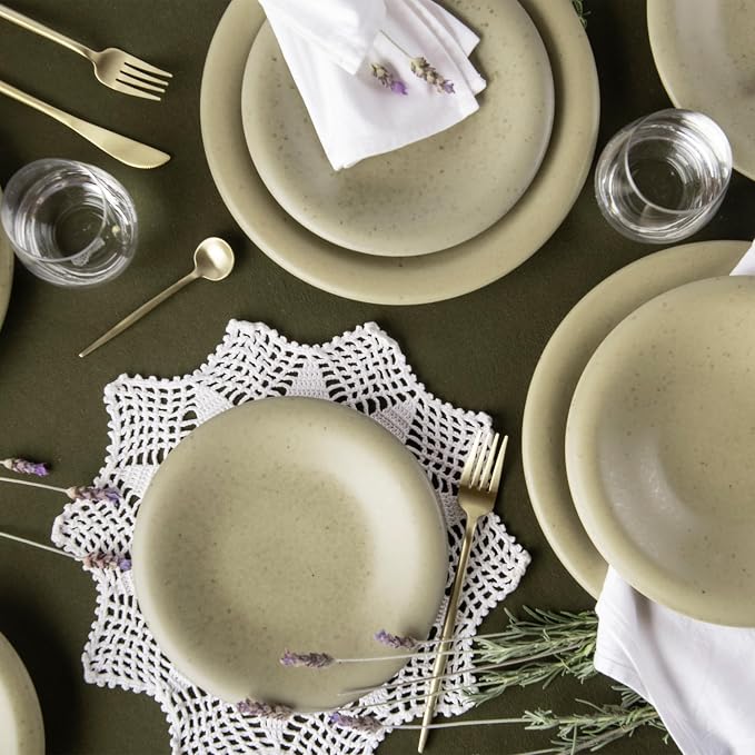 Porto by Stone Lain Aro 12-Piece Premium Kitchen & Dining Dinnerware Set - Image 9
