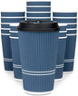 Disposable Coffee Cups With Lids - 16 oz To Go Coffee Cup. Large Travel Cups by Glowcoast