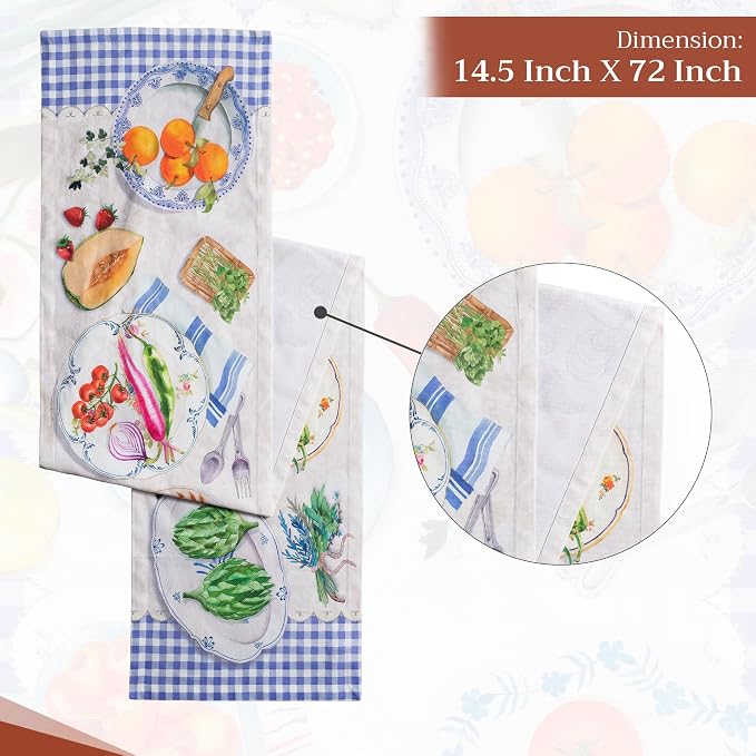 Maison d' Hermine Table Runner 100% Cotton 14.50" x 108" | Table Runners 108 - Image 4