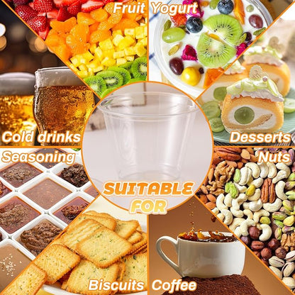 Qinsihwn 100 Pcs 8 OZ Disposable Plastic Cups - Image 6