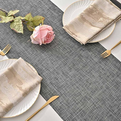 GIVERARE Table Runner, 12x53in Heat-Resistant Woven Vinyl Long Tabletop - Image 4