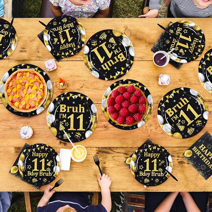 96 Pcs Bruh 11th Birthday Party Decorations - Image 7
