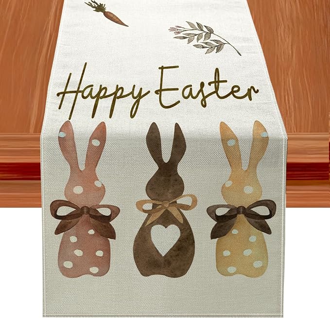 Easter Table Runner Decorations by JVUZIQ