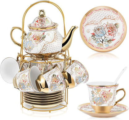 Zhehao 20 Pcs Porcelain Tea Set by Zhehao