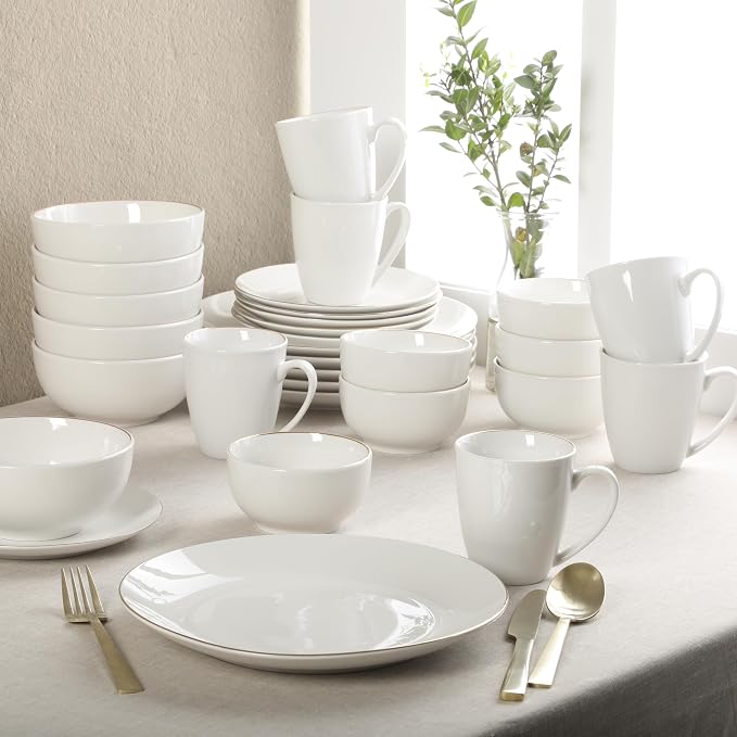 Gibson Home Ogalla 30 Piece Plates, & Mugs Dinnerware Set - Image 5