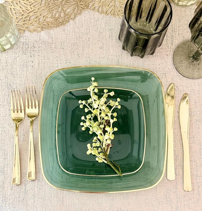 " OCCASIONS " 150 Piece set-Wedding Plastic Plates & cutlery -Disposable - Image 4