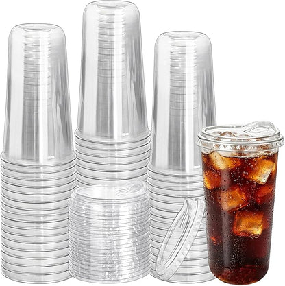 50 Pack 20OZ Clear Plastic Cups by Unknown
