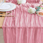 Cheesecloth Table Runner 10FT Boho Gauze Runner by Wokceer