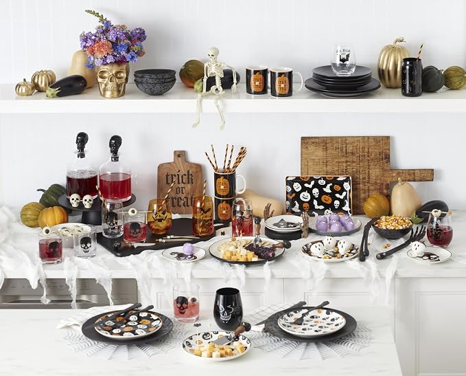 Oneida Barware, 5-Piece Skeleton Whiskey Set, 4 Drinking Glasses & 1 Decanter - Image 8