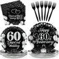 Greencian 96Pcs 60th Wedding Anniversary Decorations, Serves 24 | Anniversary by Grencian