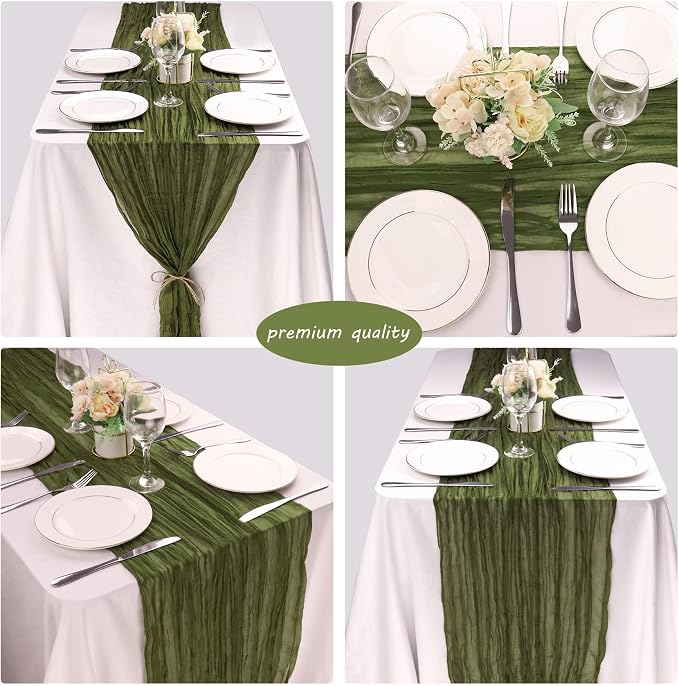 12 Pack Boho Gauze Table Runner - Image 5