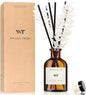 WEALD TRIBE Reed Diffuser Set for Bathroom Air Fresheners, Oil Diffuser Sticks | White Tea Scent 4.0 fl oz Home Fragrance with Sticks Defusers | House Bedroom Office Shelf Decor