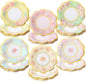 72 Pcs 6 Inch Floral Paper Plates by Maxcheck