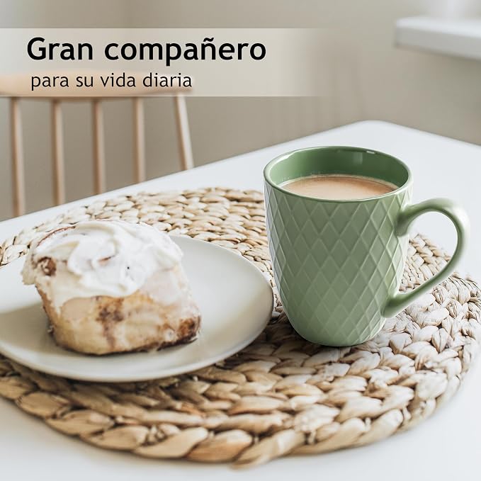MIAMIO - Coffee Mugs Set of 6 - Palmanova Collection | Modern matte ceramic mug - Image 3