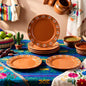 Honeydak 6 Pcs 6 Inch Platos De Barro Mexicanos Ceramic Plates Mexican Cielito by Honeydak
